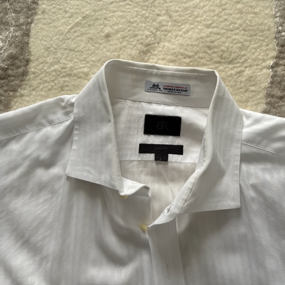 Thomas Mason Italian fabric, BR Black Label dress shirt #2 - Picture 4 of 4